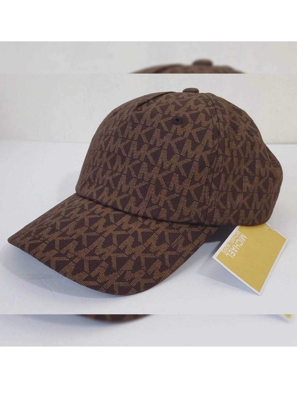 Michael Kors Brown MK Monogram Baseball Cap